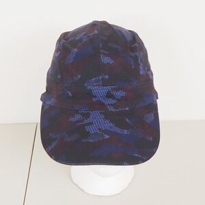 Lululemon Camo Running Cap Hat Blue Purple Adjustable Strap Athletic Golf Tennis